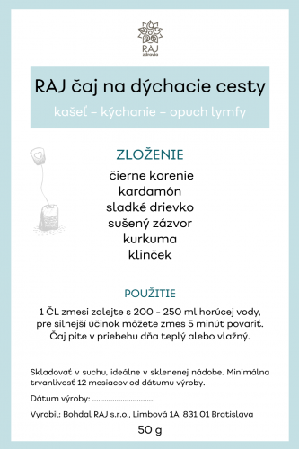 Raj čaj na dýchacie cesty